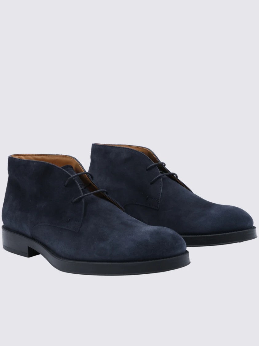Tod's Polacco Formale Gomma Suede Loafers