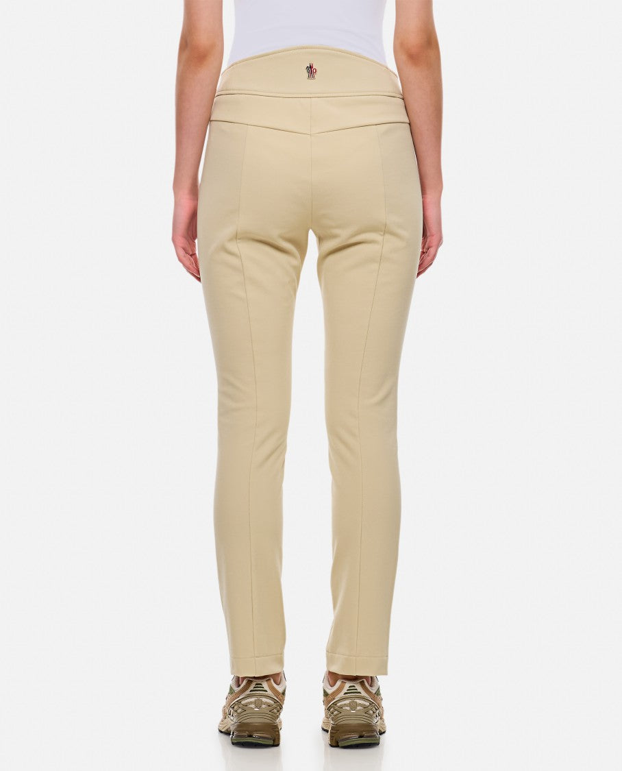 Moncler Grenoble Slim Fit Trousers With Frontal Pleats