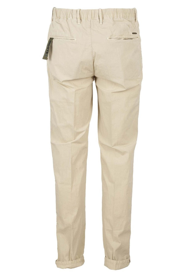 Slacks Sand Cotton Blend Trousers