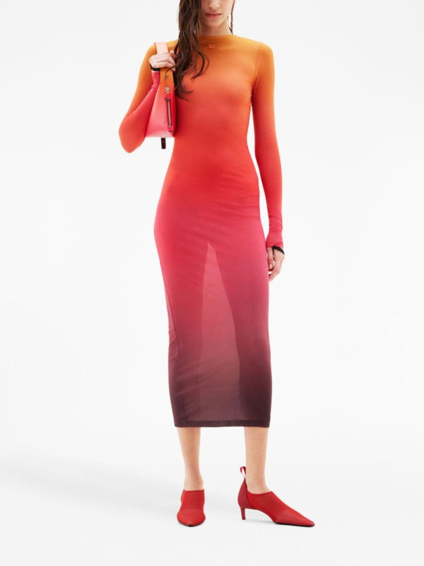 Courrèges Sunset Gradient Midi Dress