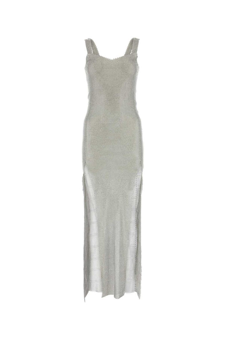 Santa Brands Silver Chain Metal Long Dress