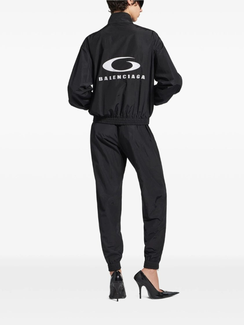 Balenciaga Black Tracksuit Cropped Boxy Jacket