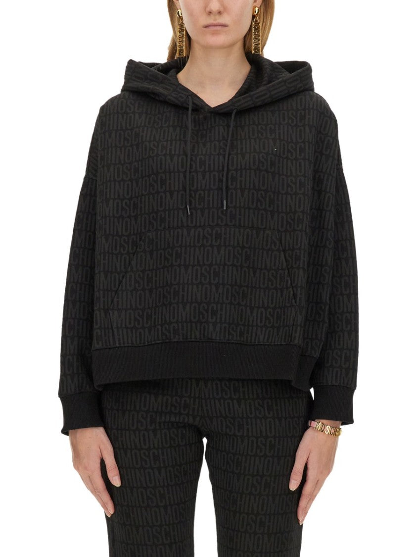 Moschino Oversized Black Sweatshirt