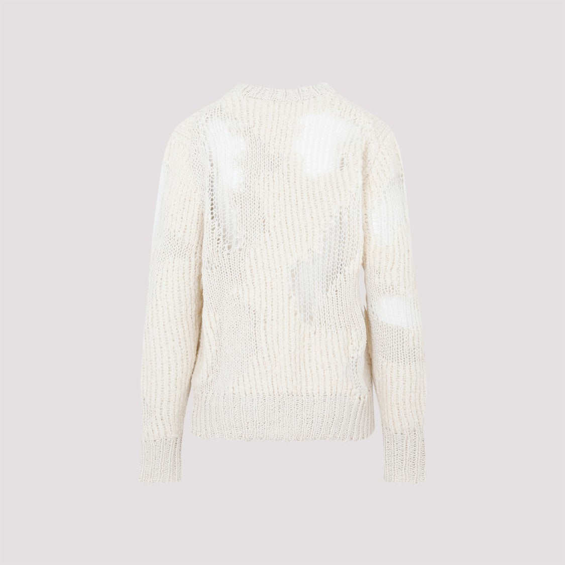 Chloé Milk White Wool-Cashmere-Alpaca Blend Sweater