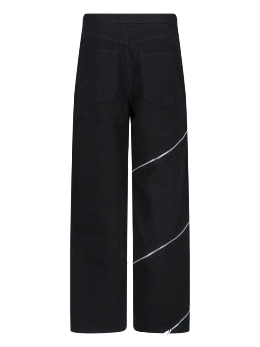 Alaïa Straight-Leg Jeans With Zip Closure