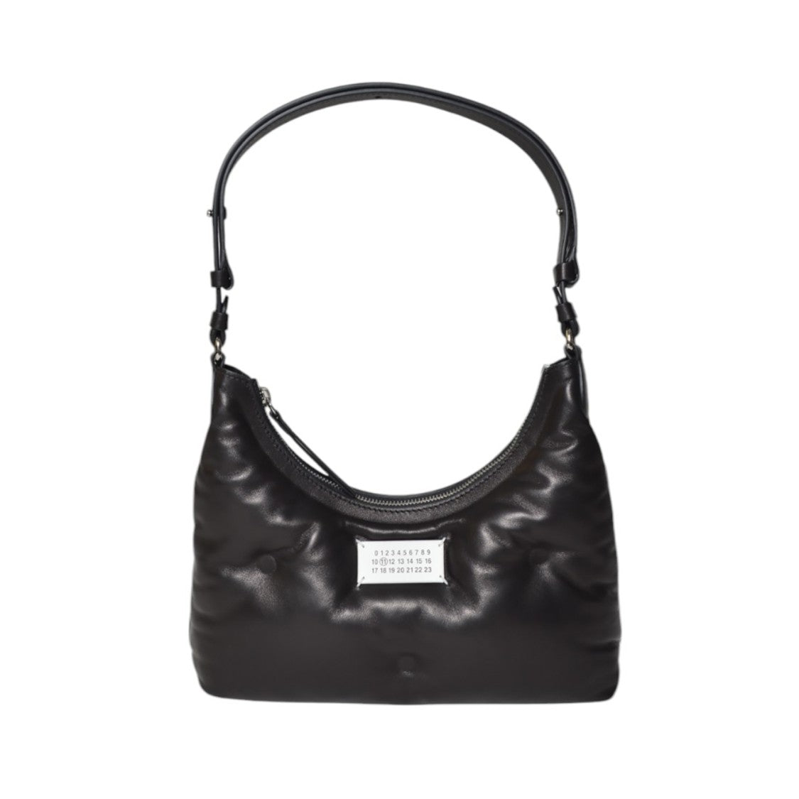 Maison Margiela Glam Slam Hobo Small Black Leather