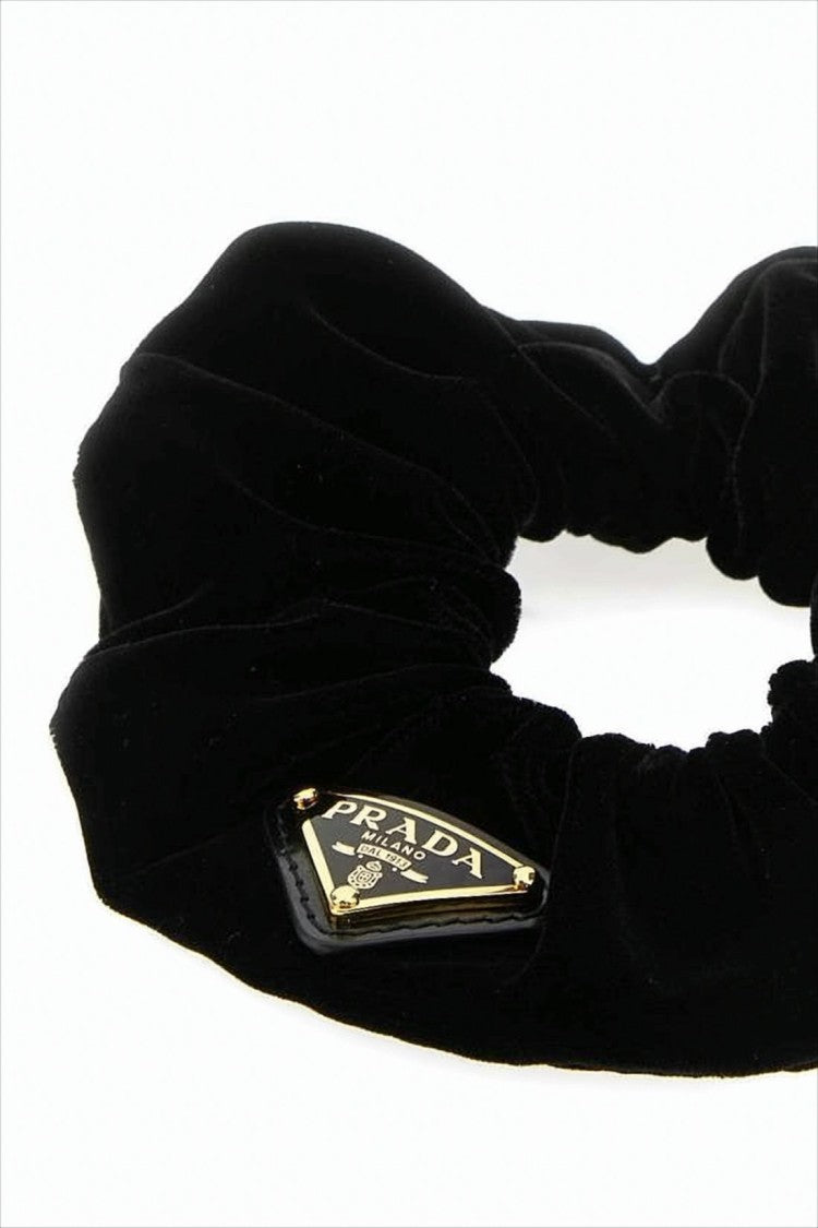 Prada Plush Velvet Hair Scrunchie