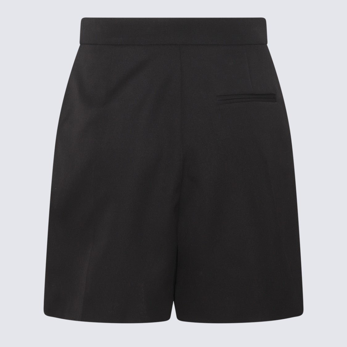Alexander Mcqueen Tailored Black Shorts With Vertical Zipper Accents