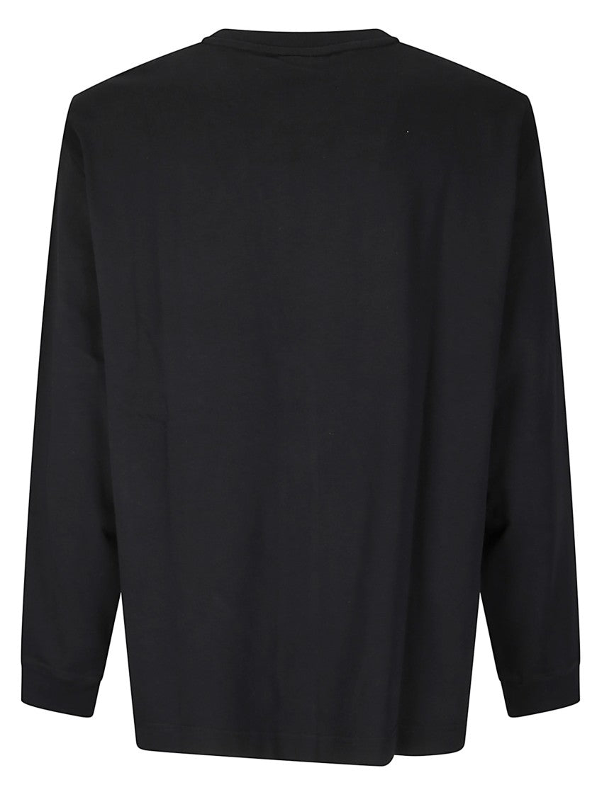 Maison Kitsuné Oversized Long-Sleeved Black T-Shirt