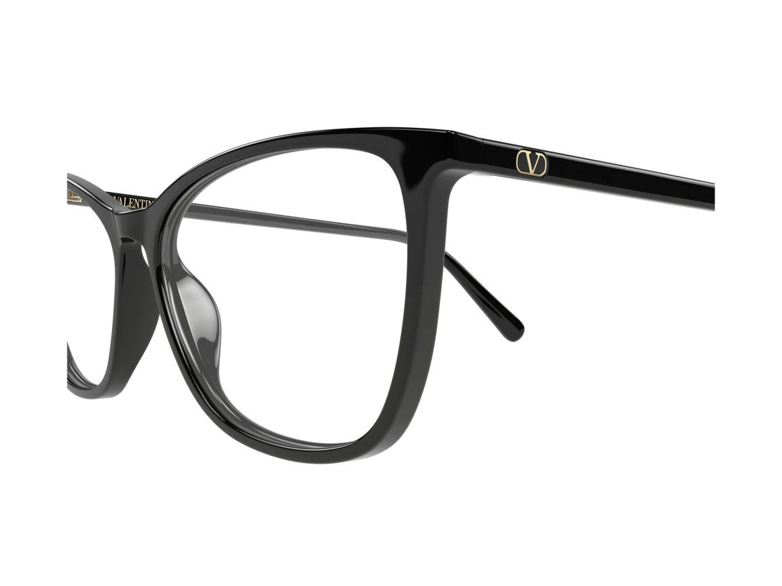 Valentino Gold Black Vg0024o Glossy Cat-Eye Eyeglasses