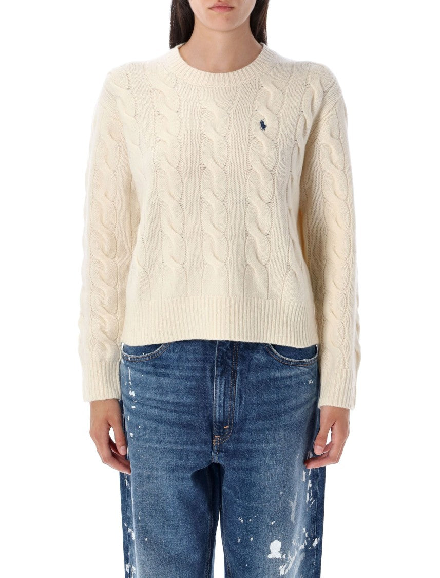Polo Ralph Lauren Crop Knit Cable Sweater