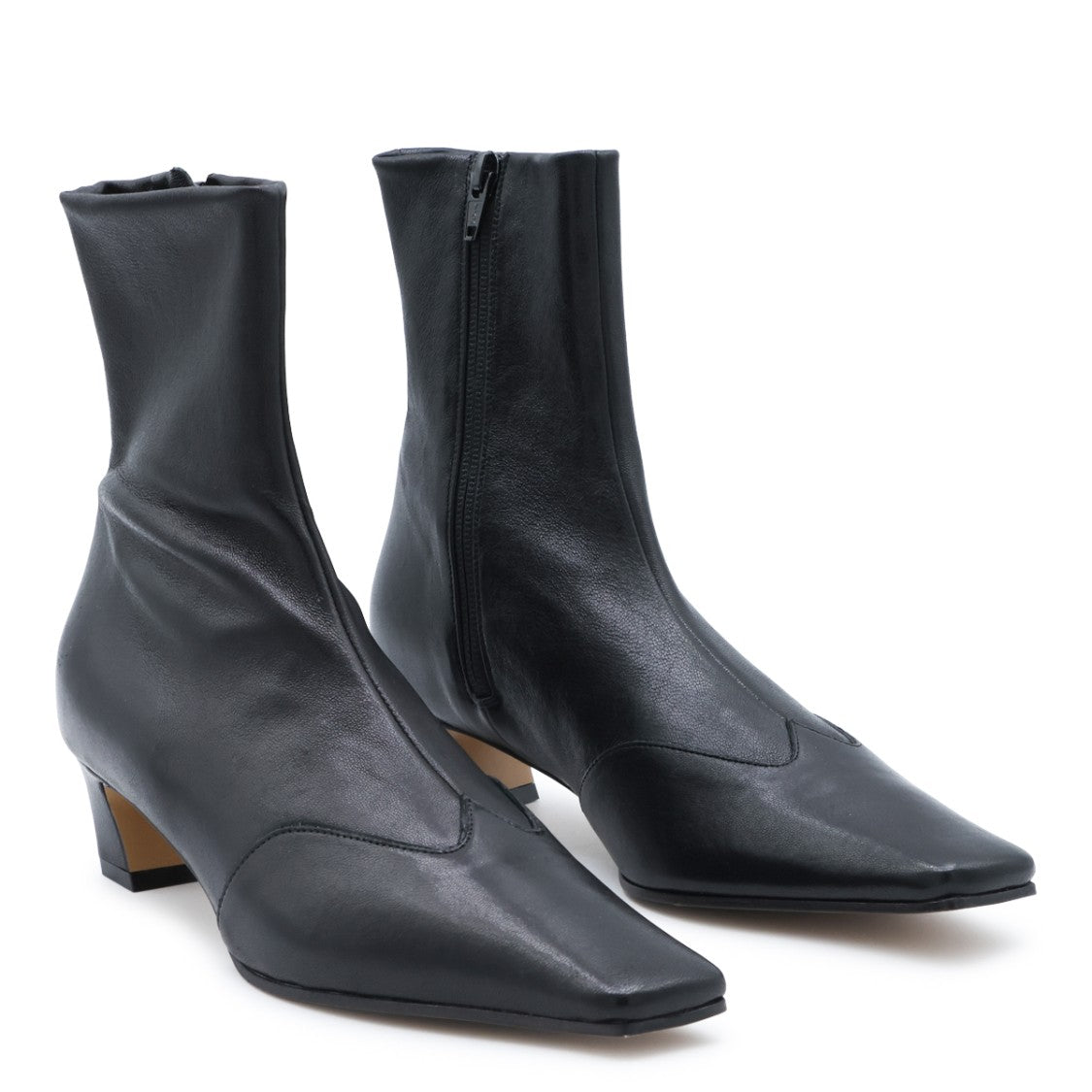 Khaite Nevada Ankle Boots With Mid Covered Kitten Heel
