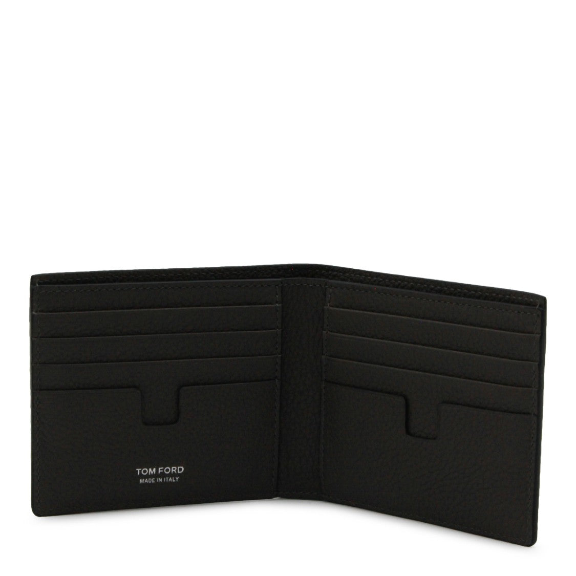 Tom Ford Textured Leather Wallet With Compartment And Logo