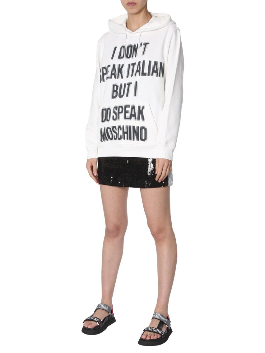 Moschino Relaxed Fit Hooded Sweatshirt