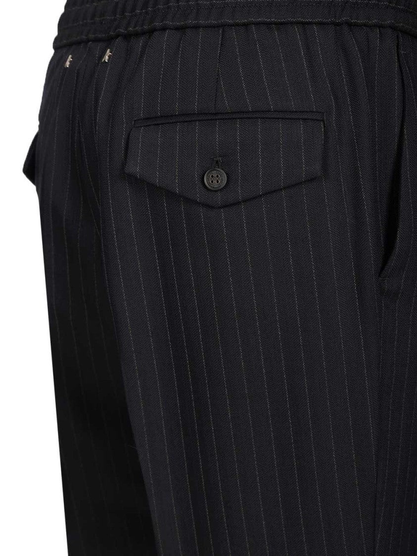 Golden Goose Tailored Blue Pinstripe Trousers