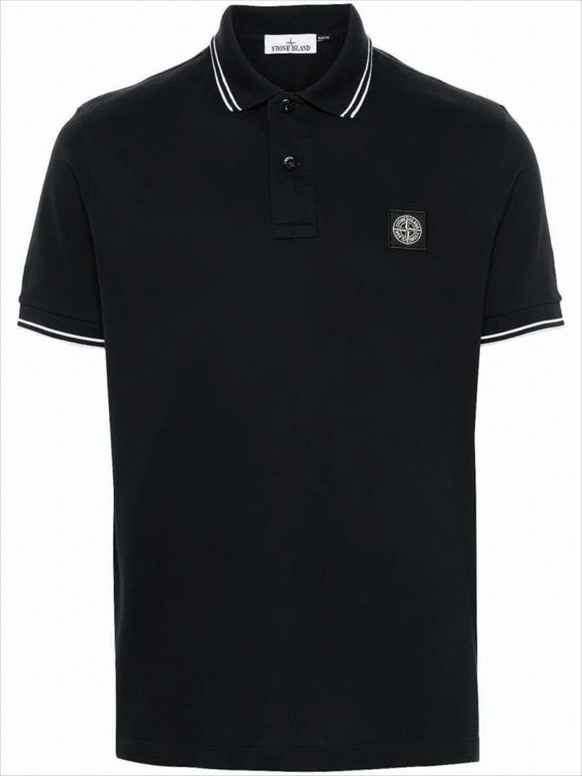 Stone Island Tailored Black Polo Shirt