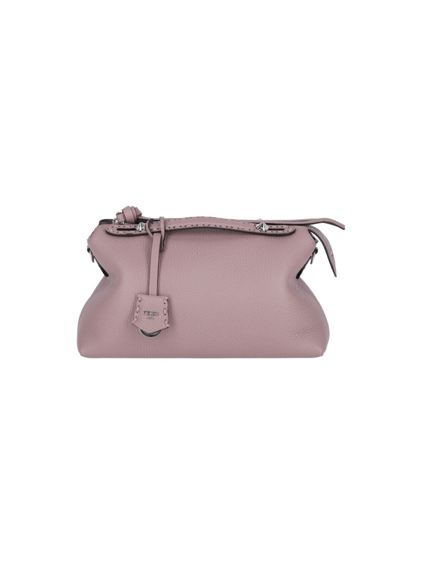 Fendi Rounded Pink Leather Bag