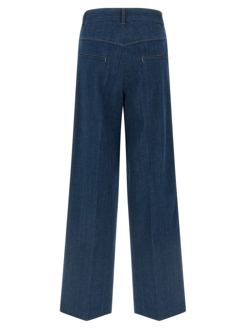 Dsquared2 Tailoring-Inspired Wide Straight-Leg Denim Jeans