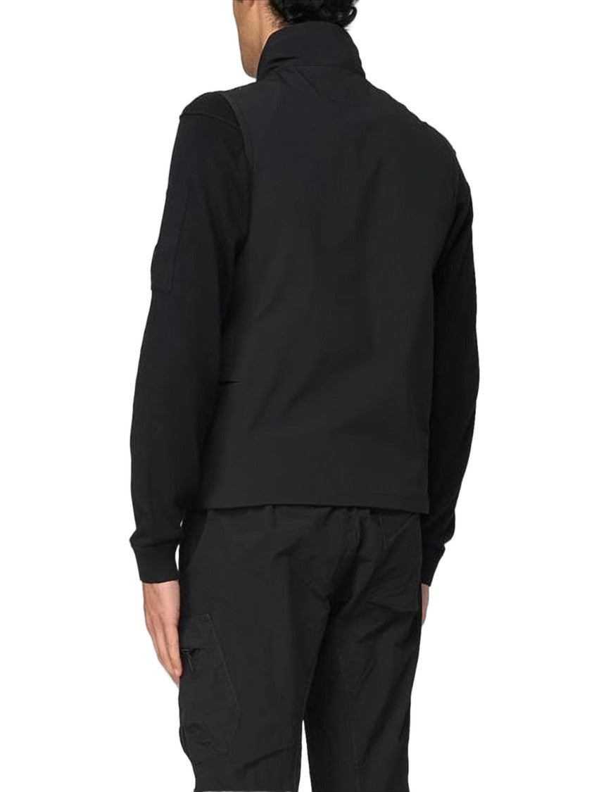 C.P. Company Modern Black Jacket With High Collar