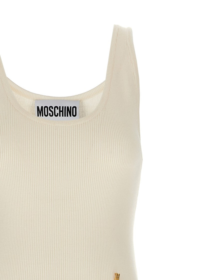 Moschino Sleeveless Silk Blend Knit Top