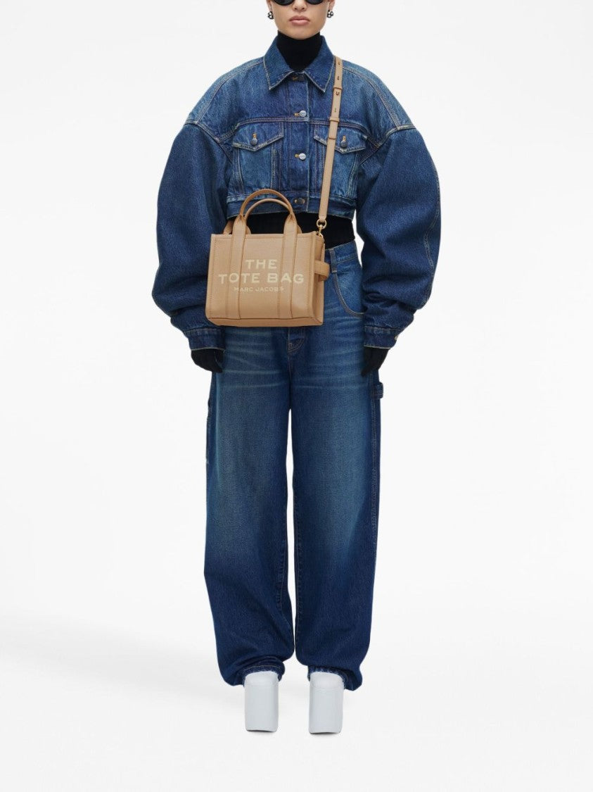 Marc Jacobs Textured Leather Tote Bag With Embossed Branding