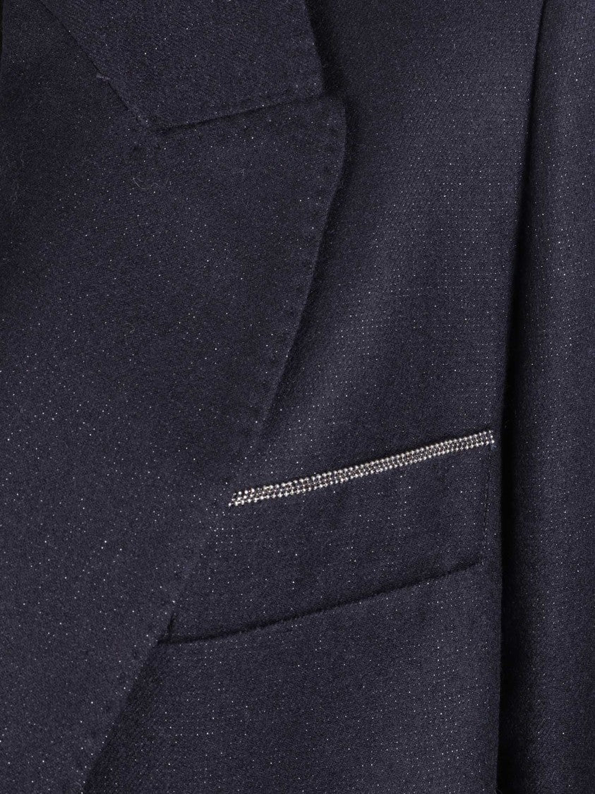 Peserico Classic Tailored Jacket With Subtle Metallic Accents