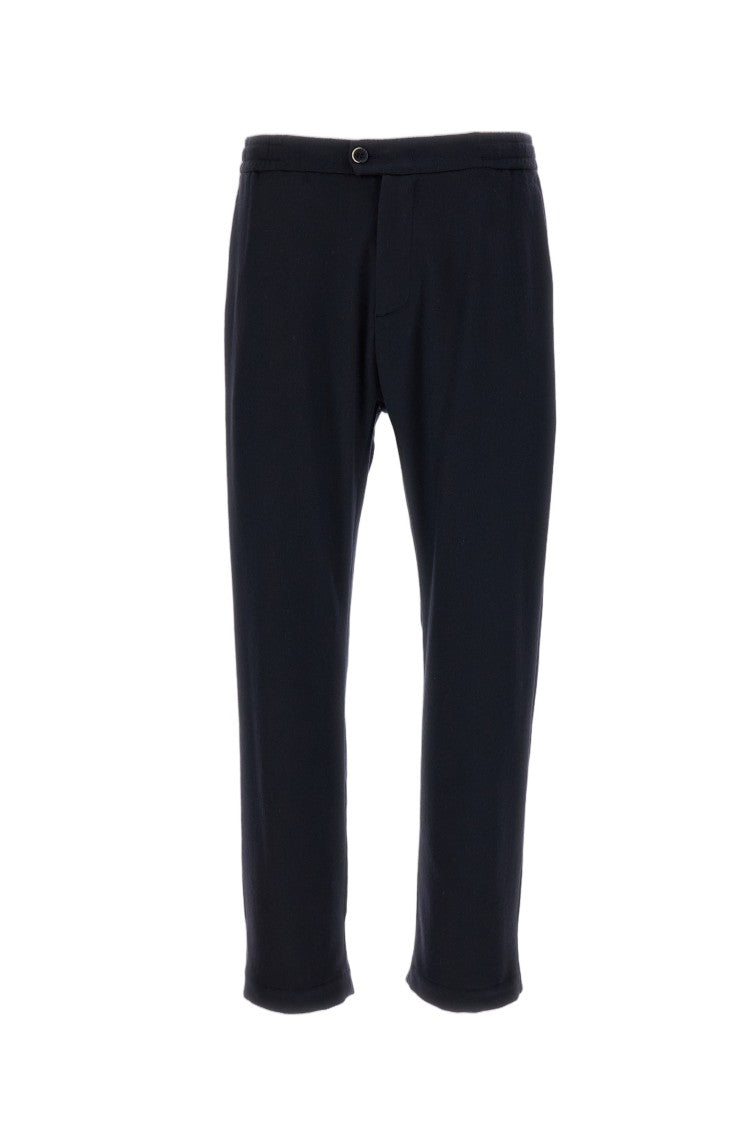Barena Blue Modio Cashmere Straight-Leg Pants