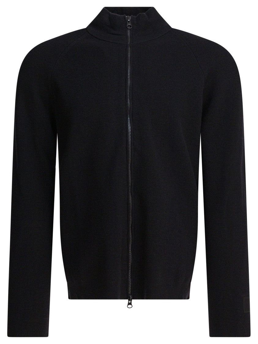 C.P. Company Tailored Zip-Up Cardigan In Fine Ribbed Merino Wool