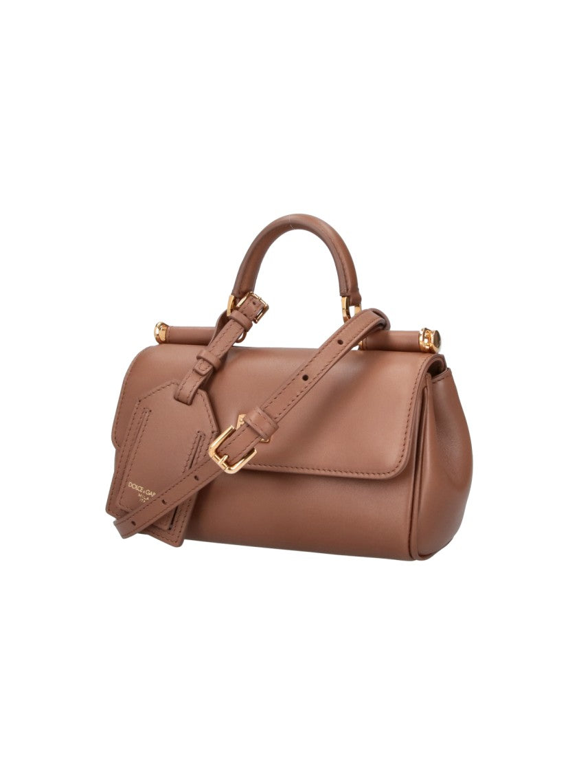 Dolce & Gabbana My Sicily Leather Handbag