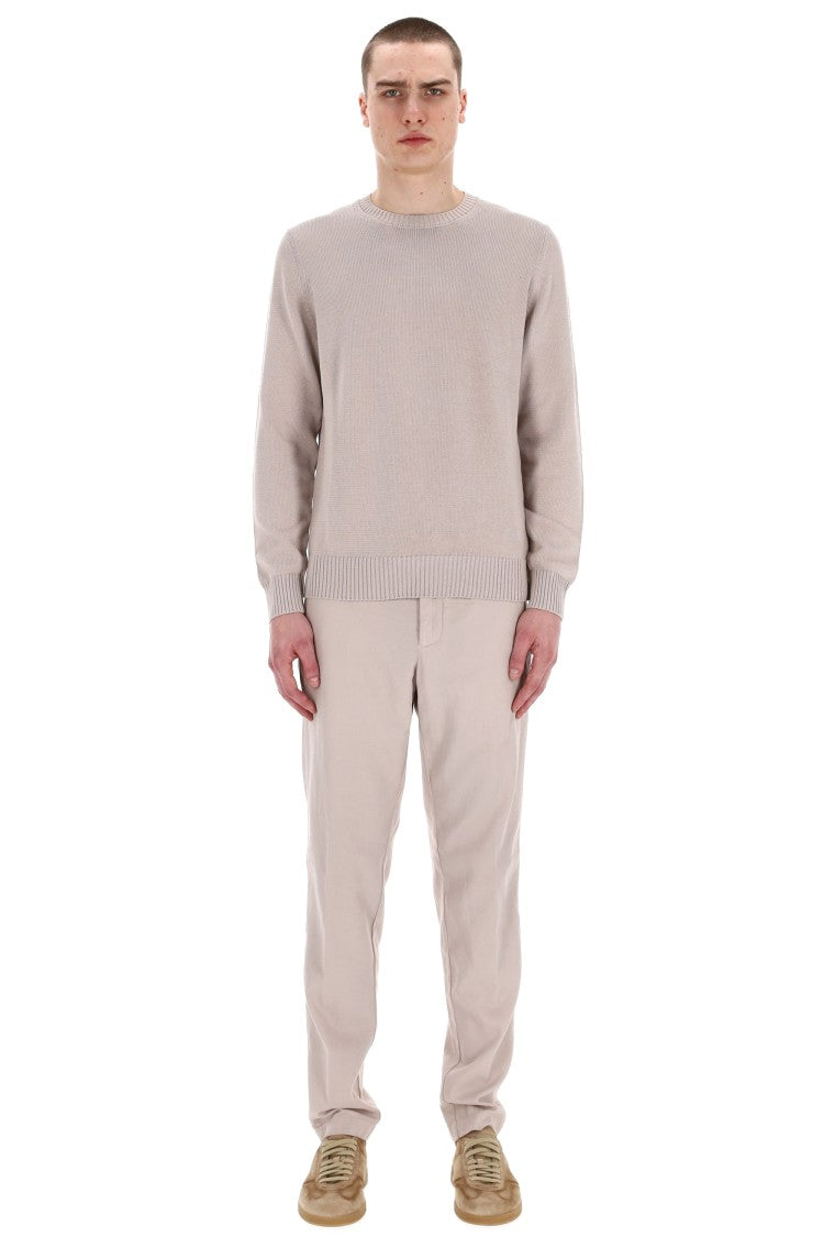 Drumohr Fine Gauge 5 Cotton Crewneck Sweater