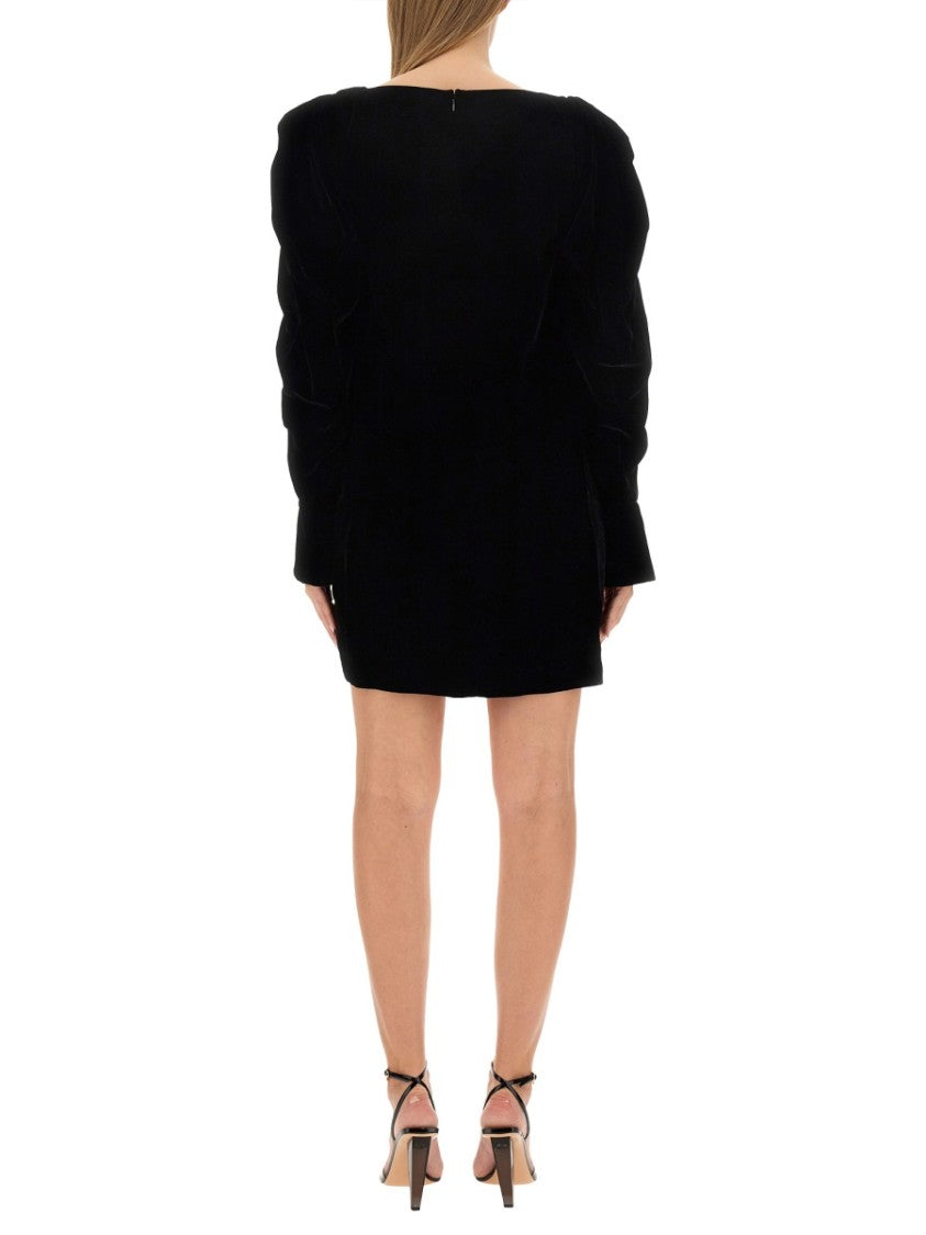 Nina Ricci Slim Fit Mini Dress With Voluminous Sleeves