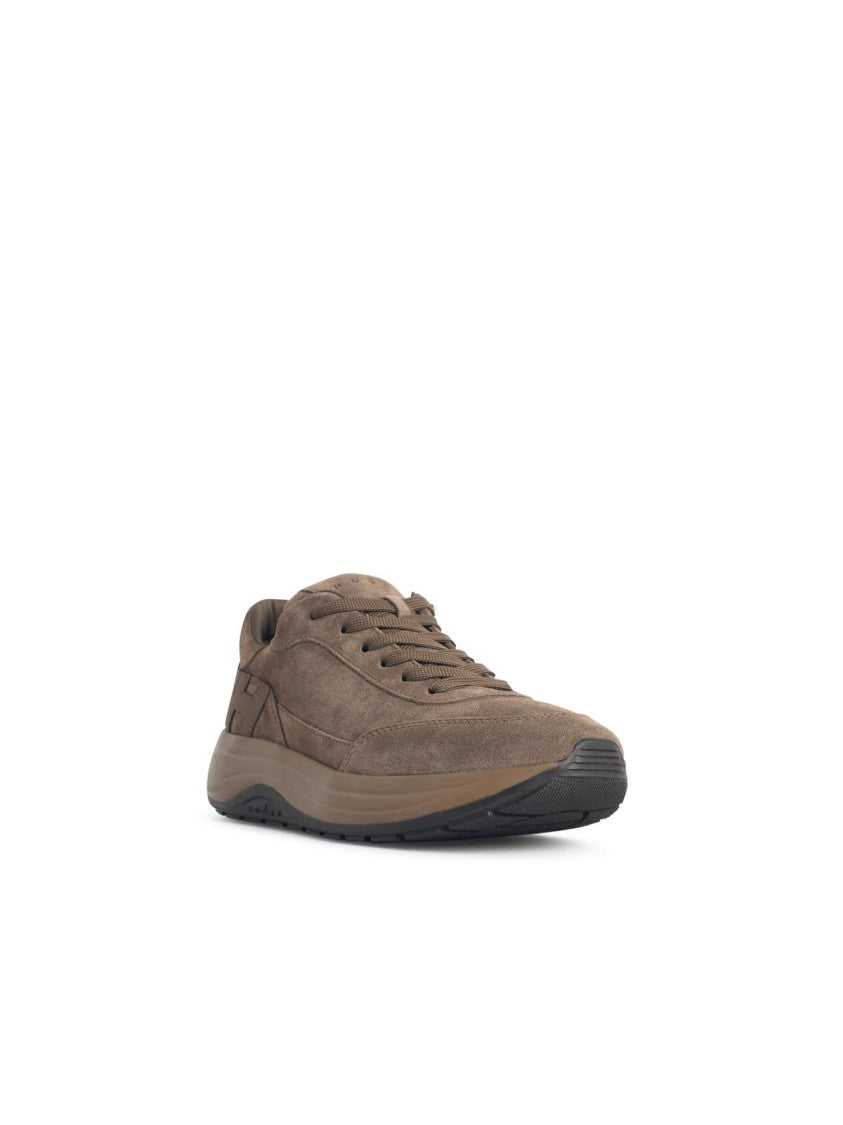 Hogan 'Hi-Light' Brown Suede Sneakers