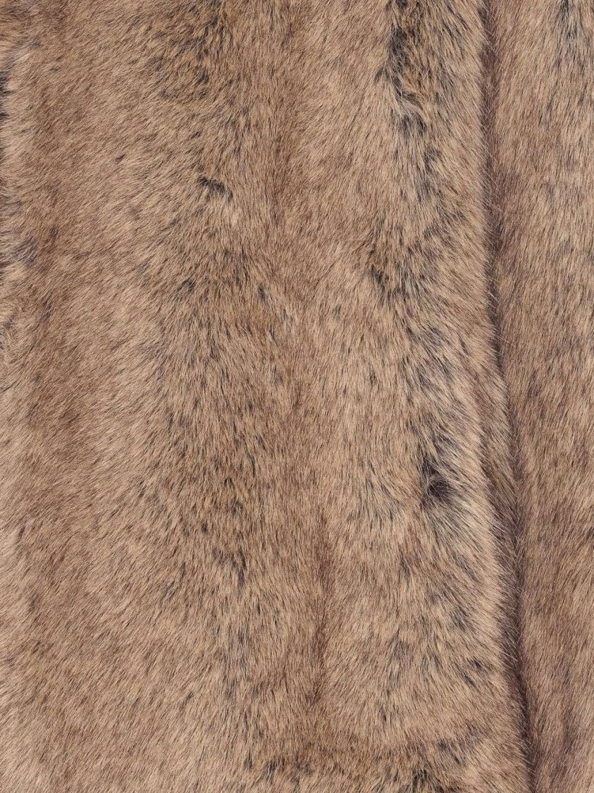 Liu Jo Short Brown Faux Fur Coat