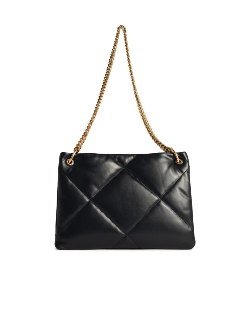 Tory Burch Kira' Black Leather Shopping Bag