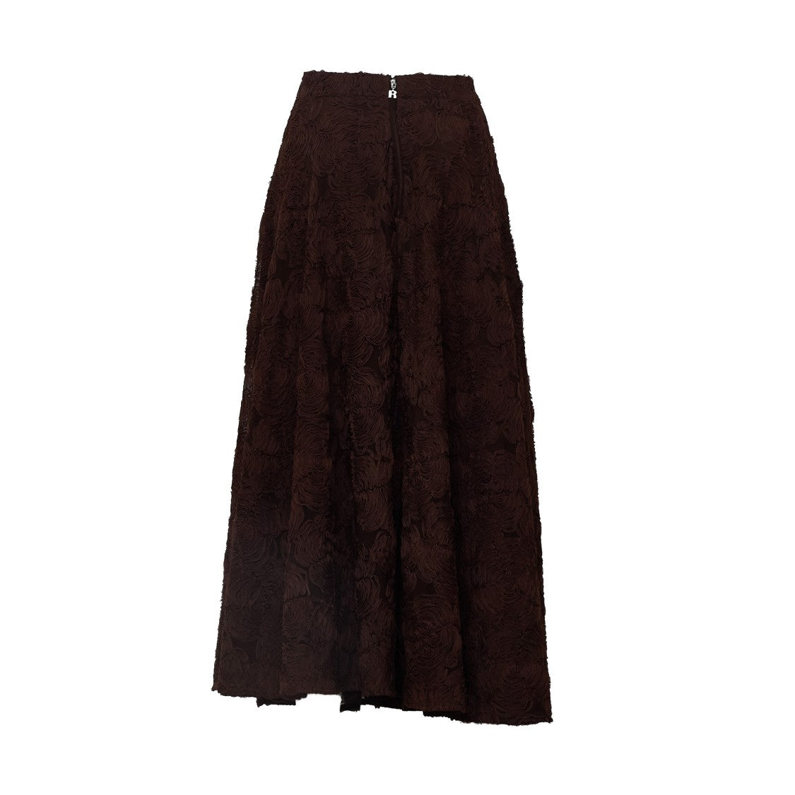 Rotate Berty Voluminous Floral Mesh Midi Skirt