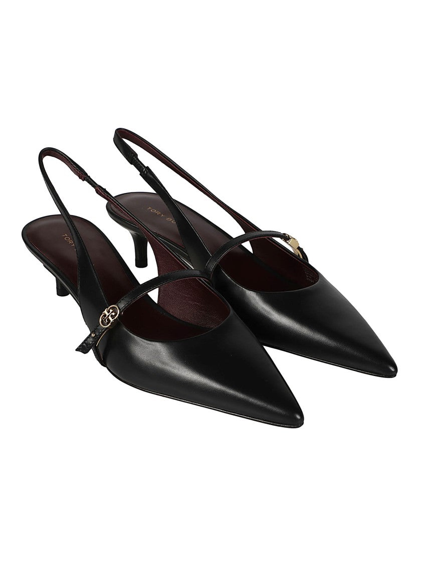 Tory Burch Double Buckle Slingback Mary Jane Pumps