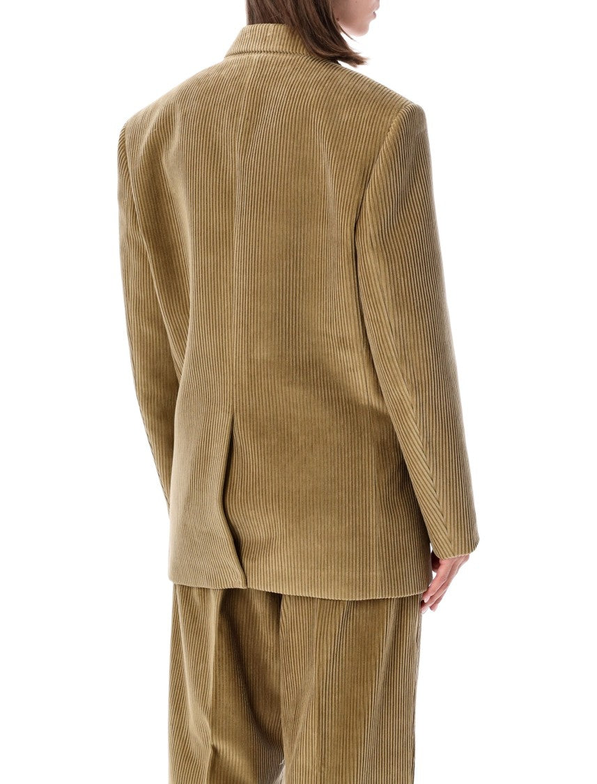 Róhe Velvet Oversize Corduroy Button Blazer