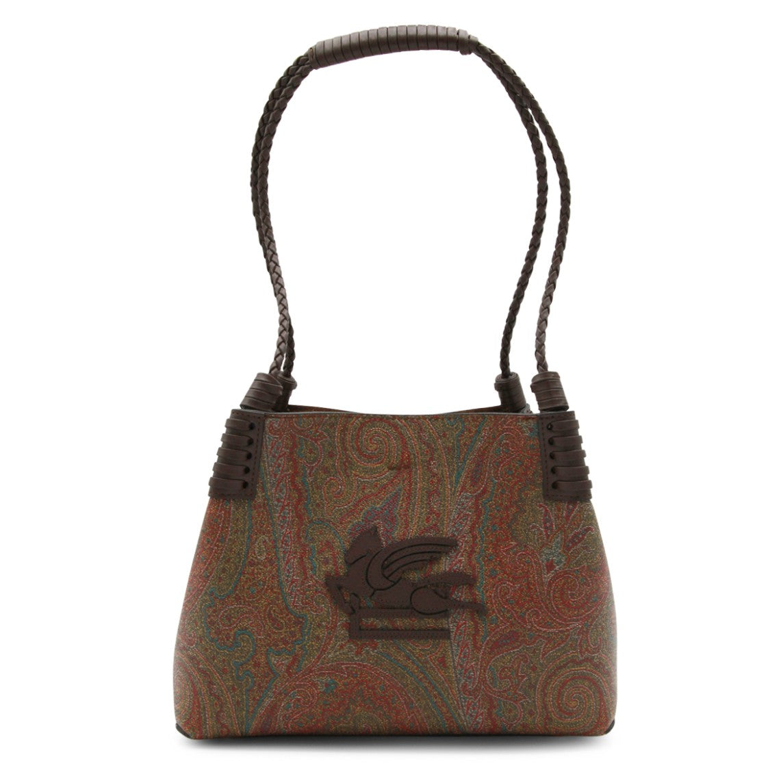 Etro Brown Patterned Tote Bag