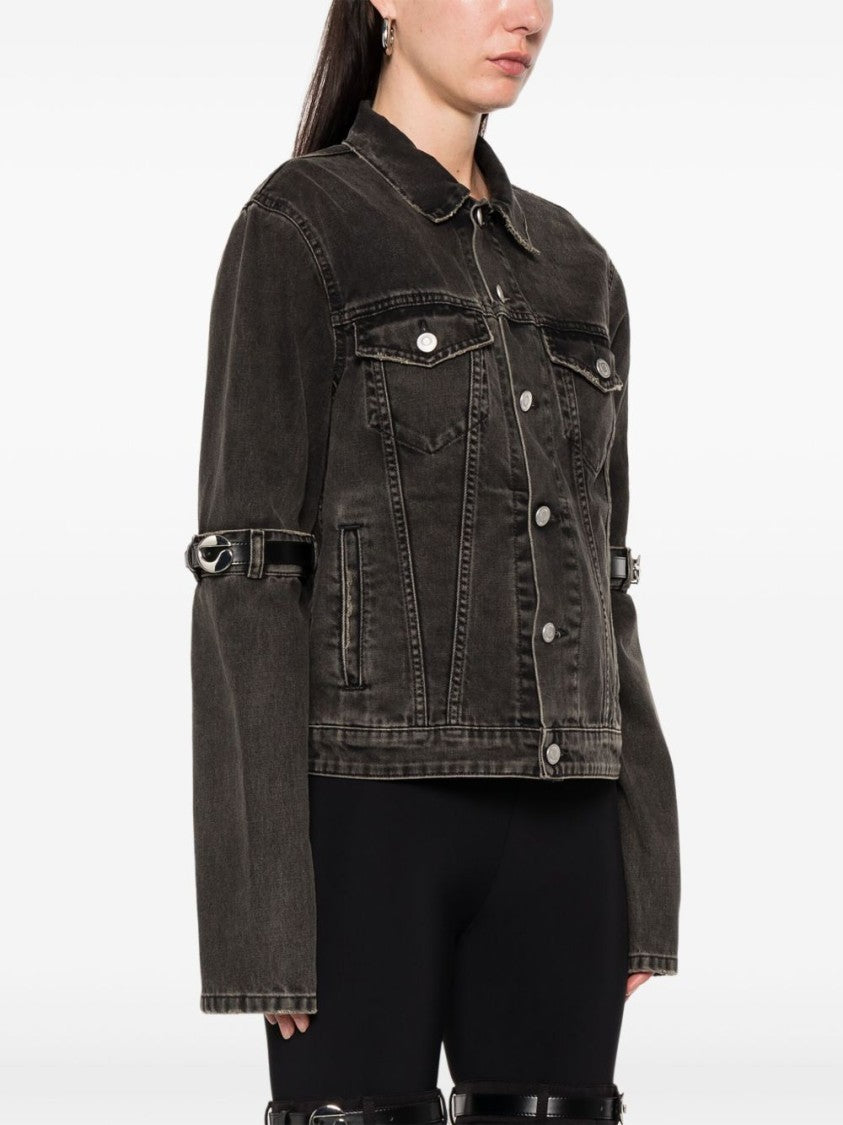 Coperni Classic Denim Jacket-Inspired Black Coat