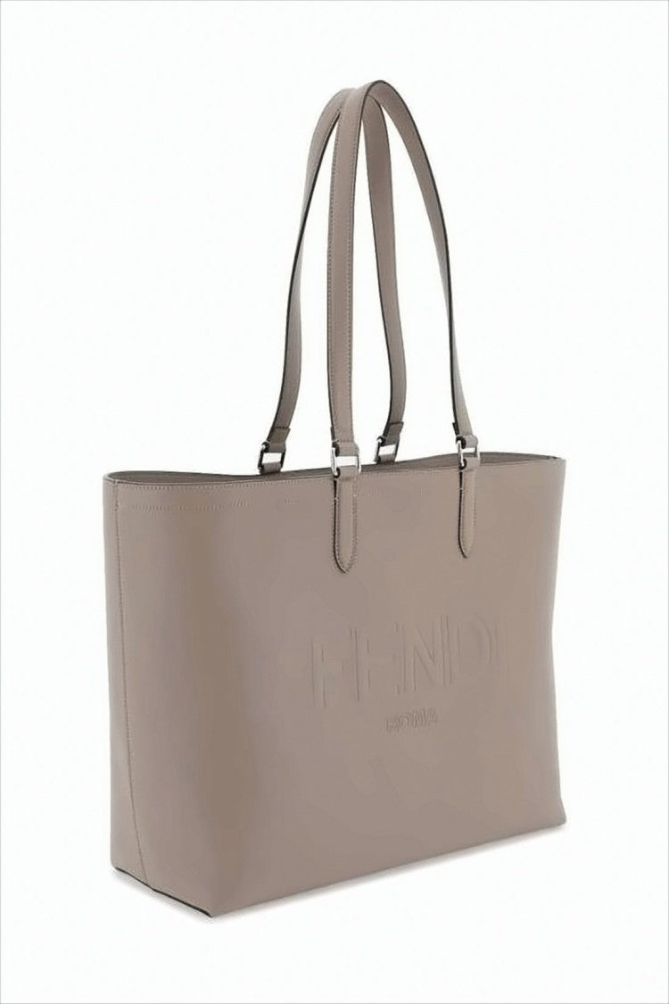 Fendi Rectangular Calf Leather Shoulder Bag With Embossed Branding