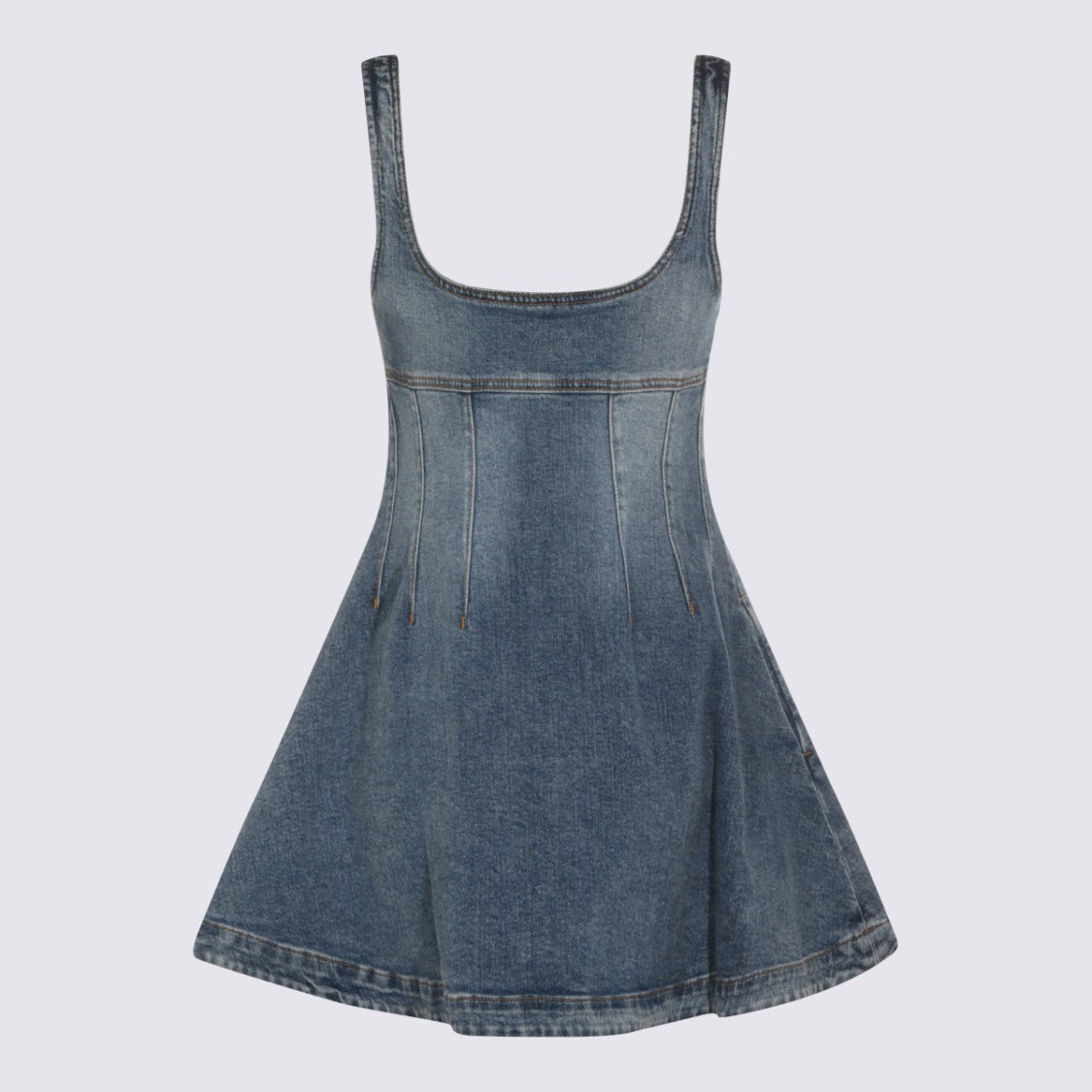 Self-Portrait Blue Cotton Dress