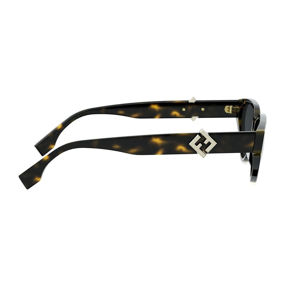 Fendi Ff Diamonds Triangular Cat-Eye Acetate Sunglasses