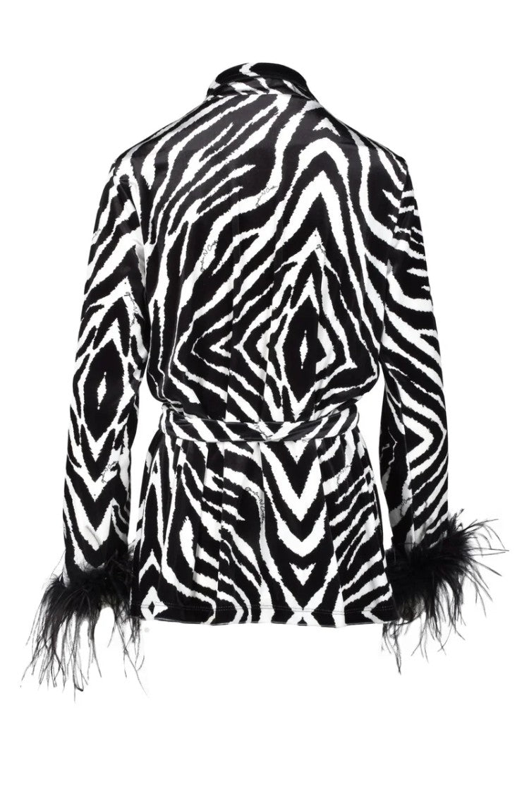 Giulia N Jacket Polyester Elastane - White/Black