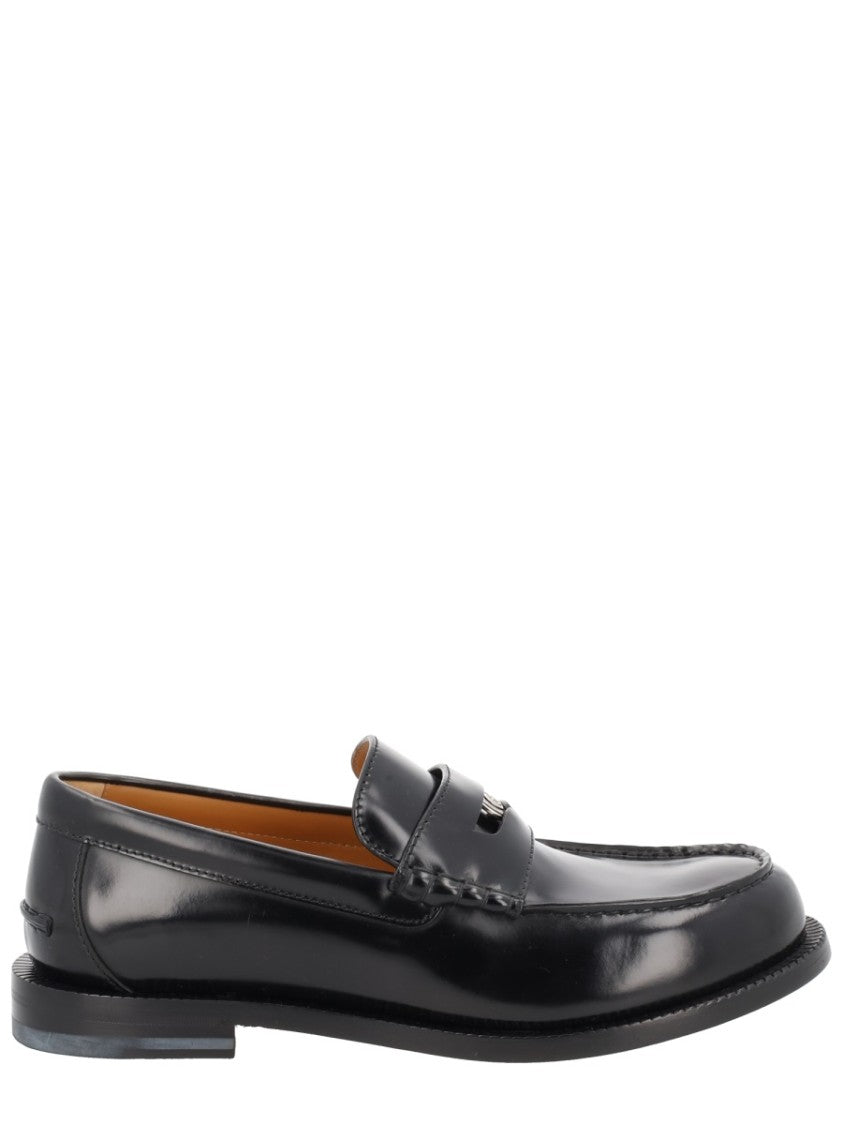 Gucci Penny Emblem Calfskin Loafers