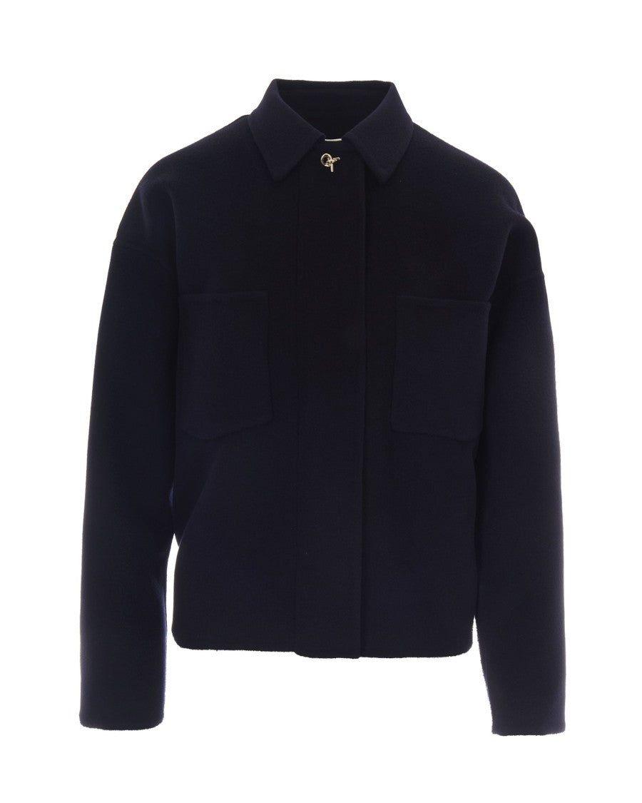 Fabiana Filippi Night Blue Double Wool Shirt