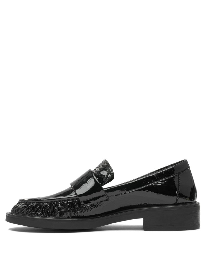 Strategia Glossy Leather Penny Loafers With Rubber Sole
