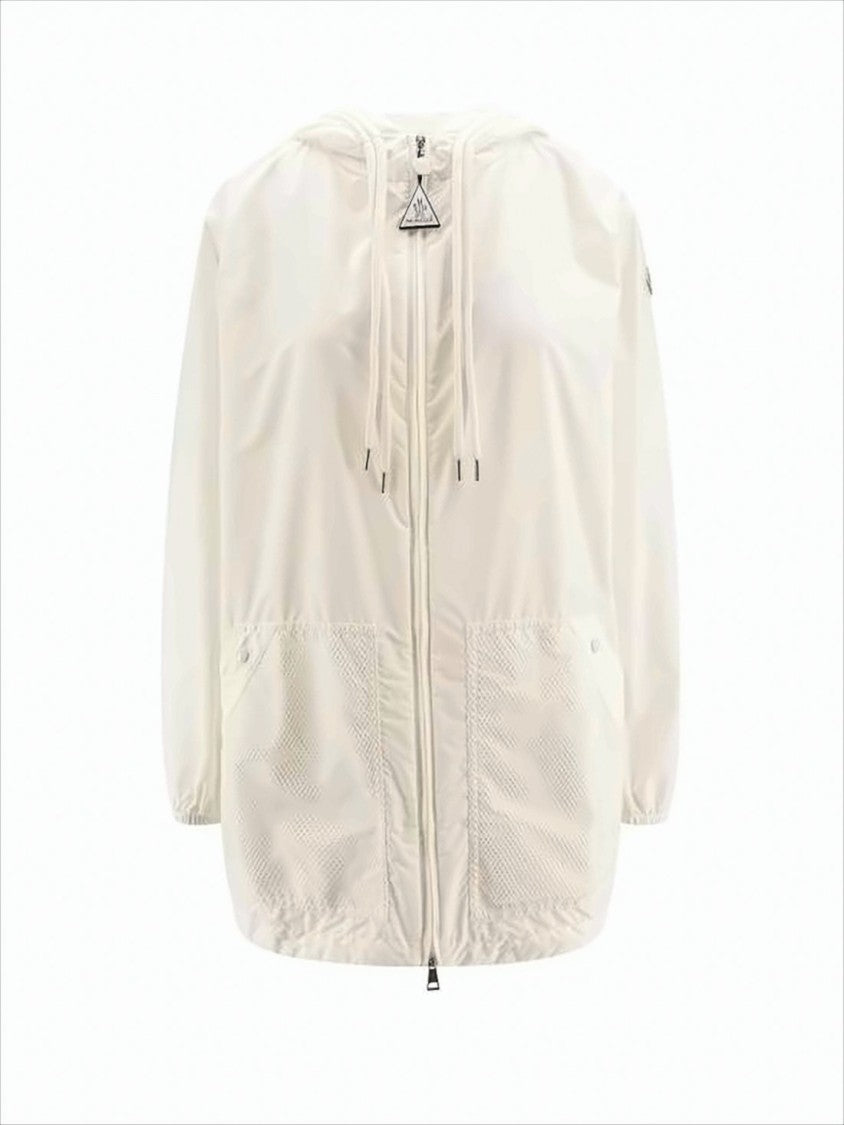 Moncler Lightweight Hooded Jacket With Embossed Logo