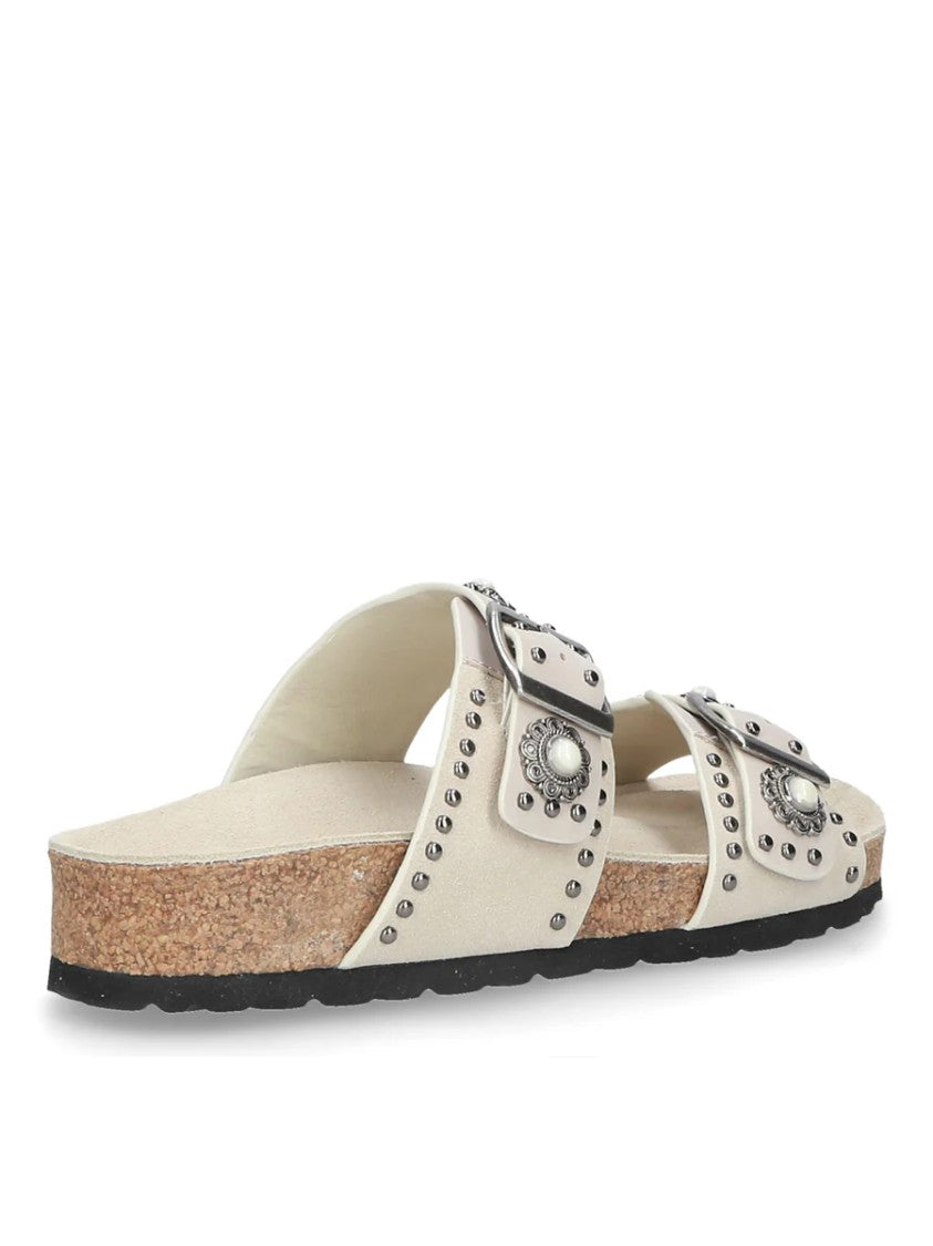 Elena Iachi Cream Ergonomic Bottom Slipper