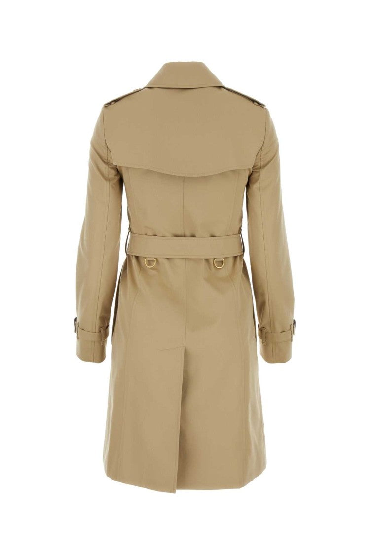 Burberry Beige Gabardine Heritage Chelsea Trench Coat