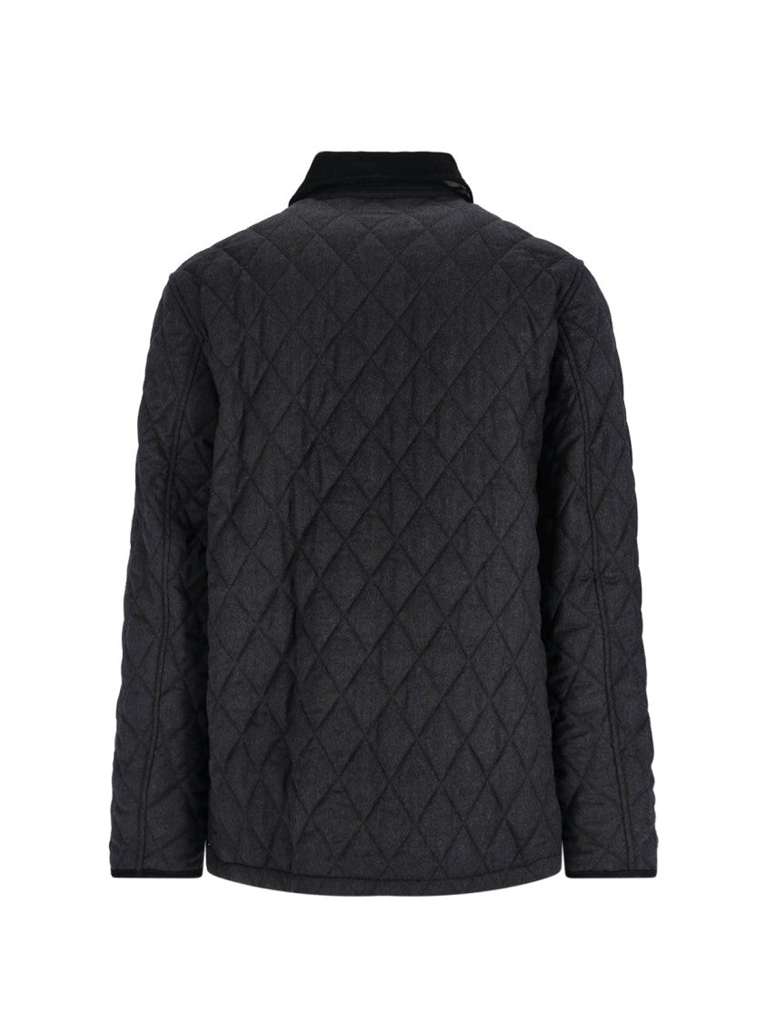 Burberry Quilted Wool Jacket – Black
